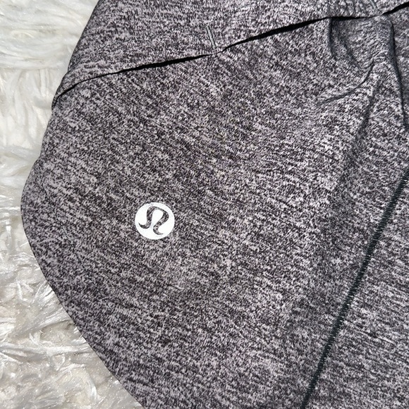 Lululemon Speed Up Short Long *4" Updated Fit Heather Lux Multi Black / Black - Picture 5 of 6